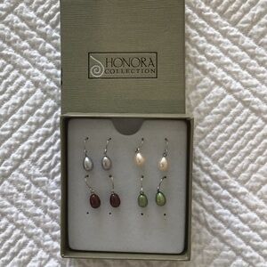 Honora Multicolor Pearl Drop Earrings Gift Set